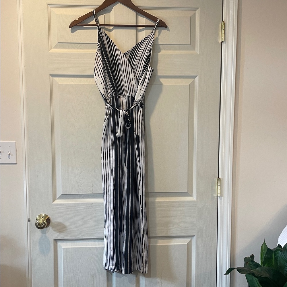 Abbeline Monochrome Striped Jumpsuit